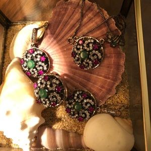 Antique style Haif Set Sultana Sterling silver 925